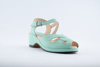 Edith  - Mint Green Leather