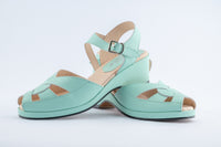 Edith  - Mint Green Leather