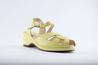 Edith  - Pale Yellow Leather