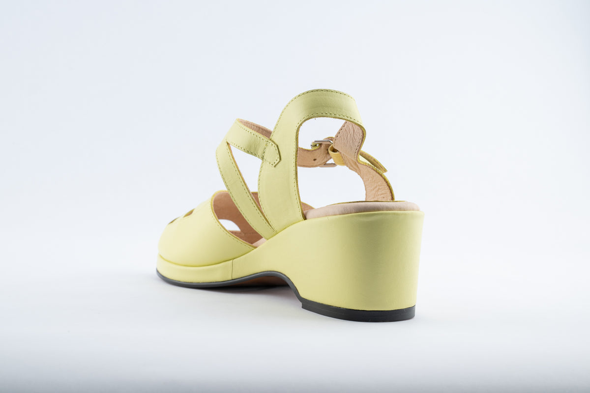 Edith  - Pale Yellow Leather