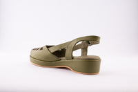 Hepburn - Olive Green Leather