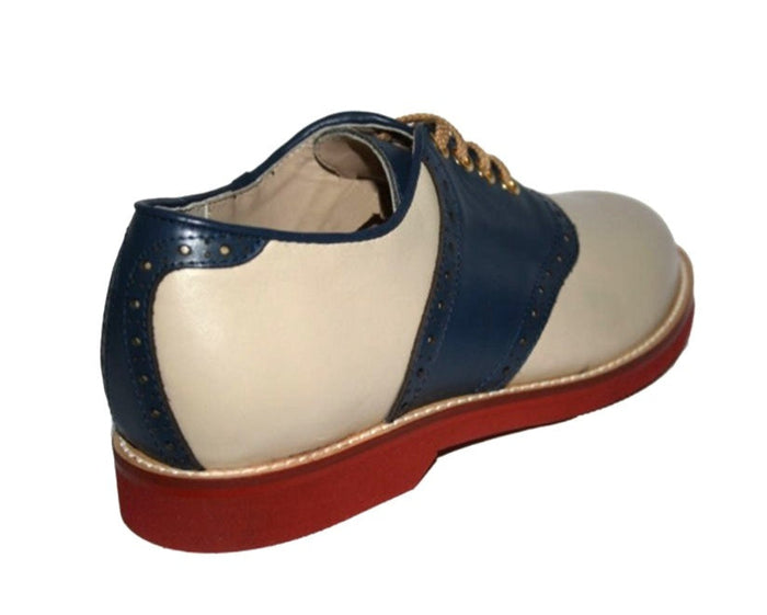 Saddle Shoe - Navy Blue/Cream - Narrow/Medium Width