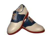 Saddle Shoe - Navy Blue/Cream - Narrow/Medium Width