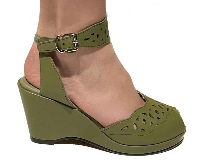 Sophia - Olive Leather