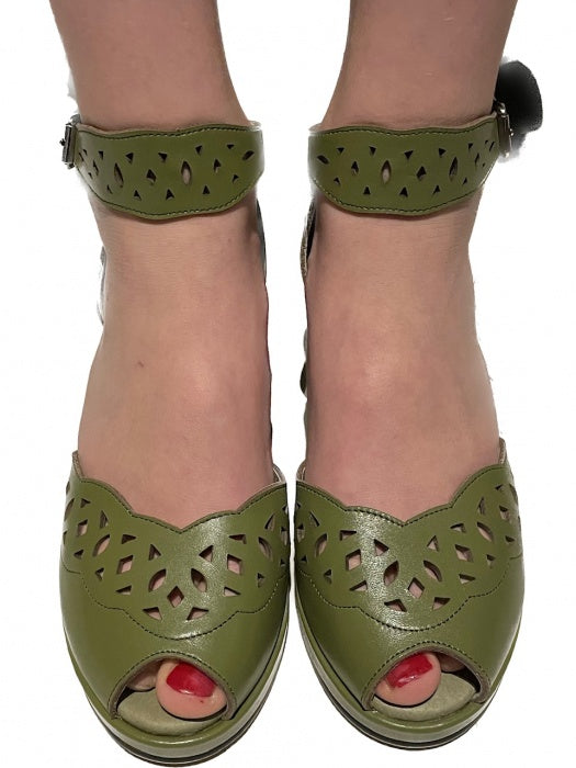 Sophia - Olive Leather