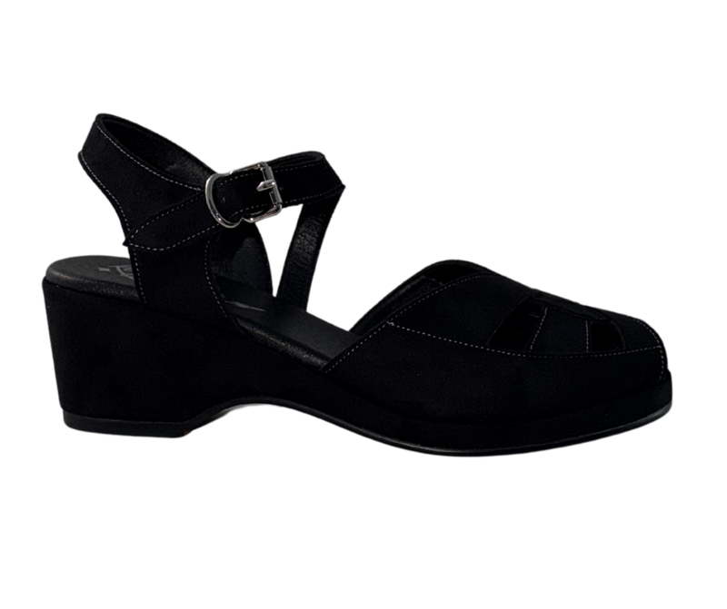 Edith  - Vegan Black 'Suede'