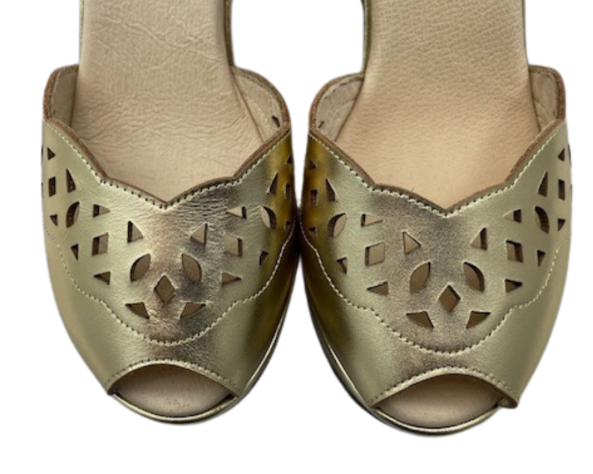Sophia  - Gold Leather