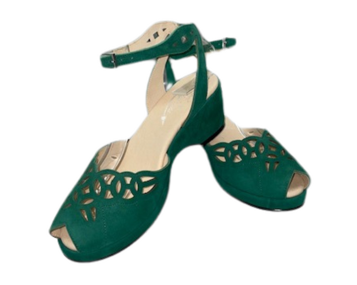 Ida - Emerald Green Suede
