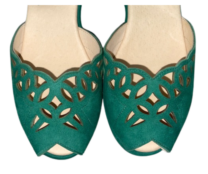 Ida - Emerald Green Suede