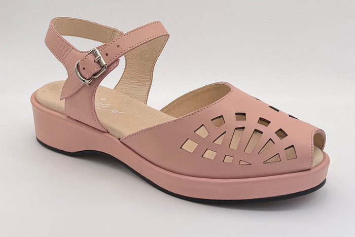 Greta - Pink Leather