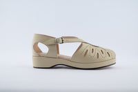 Laverne - Cream Leather