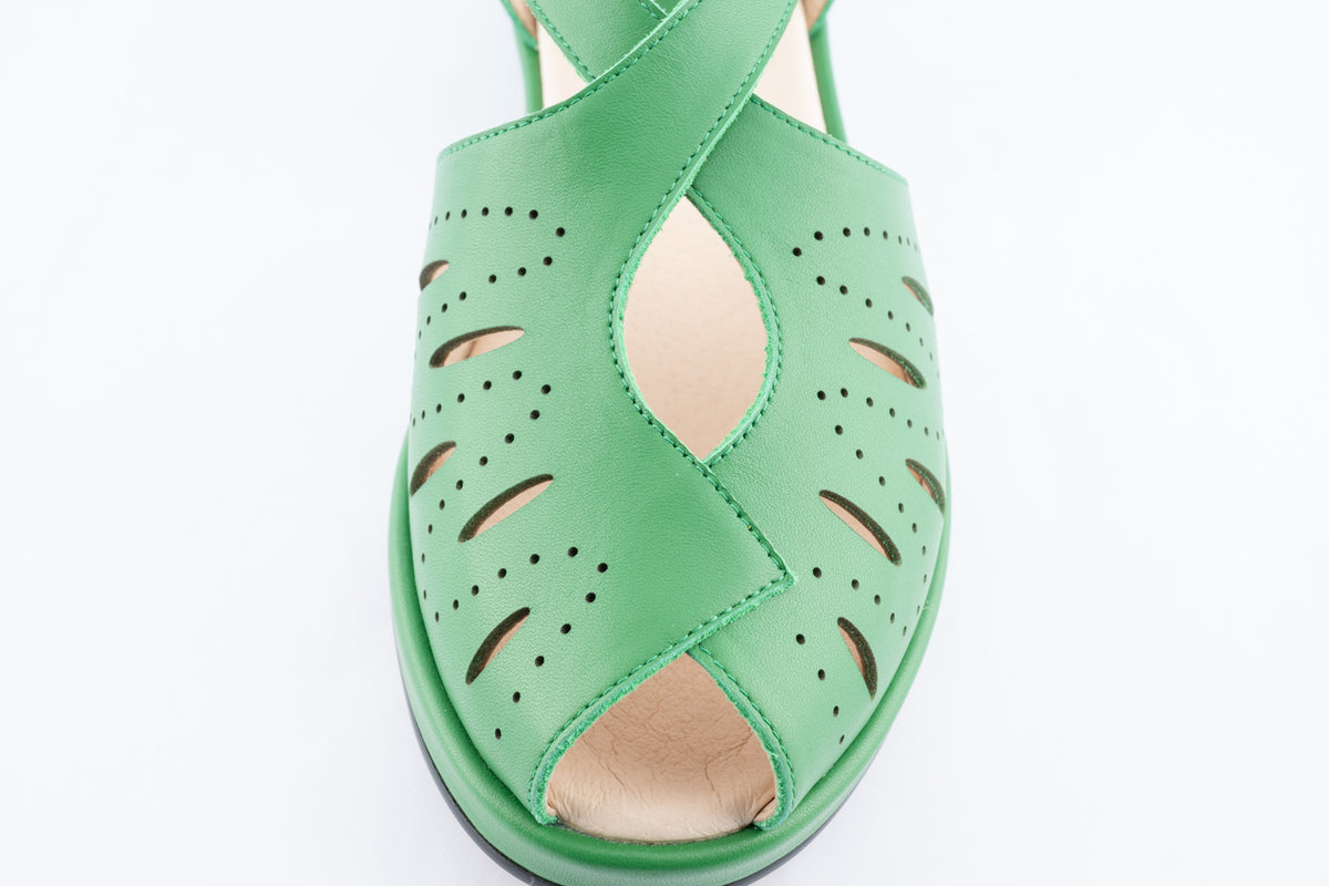 Laverne - Green Leather