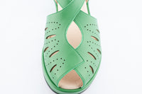Laverne - Green Leather