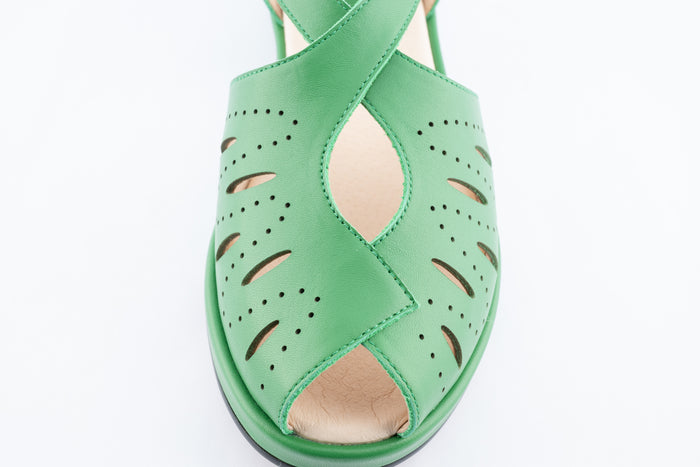 Laverne - Green Leather