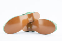 Laverne - Green Leather