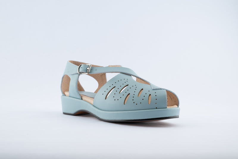 Laverne - Light Blue Leather