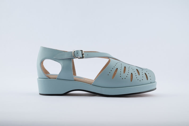 Laverne - Light Blue Leather