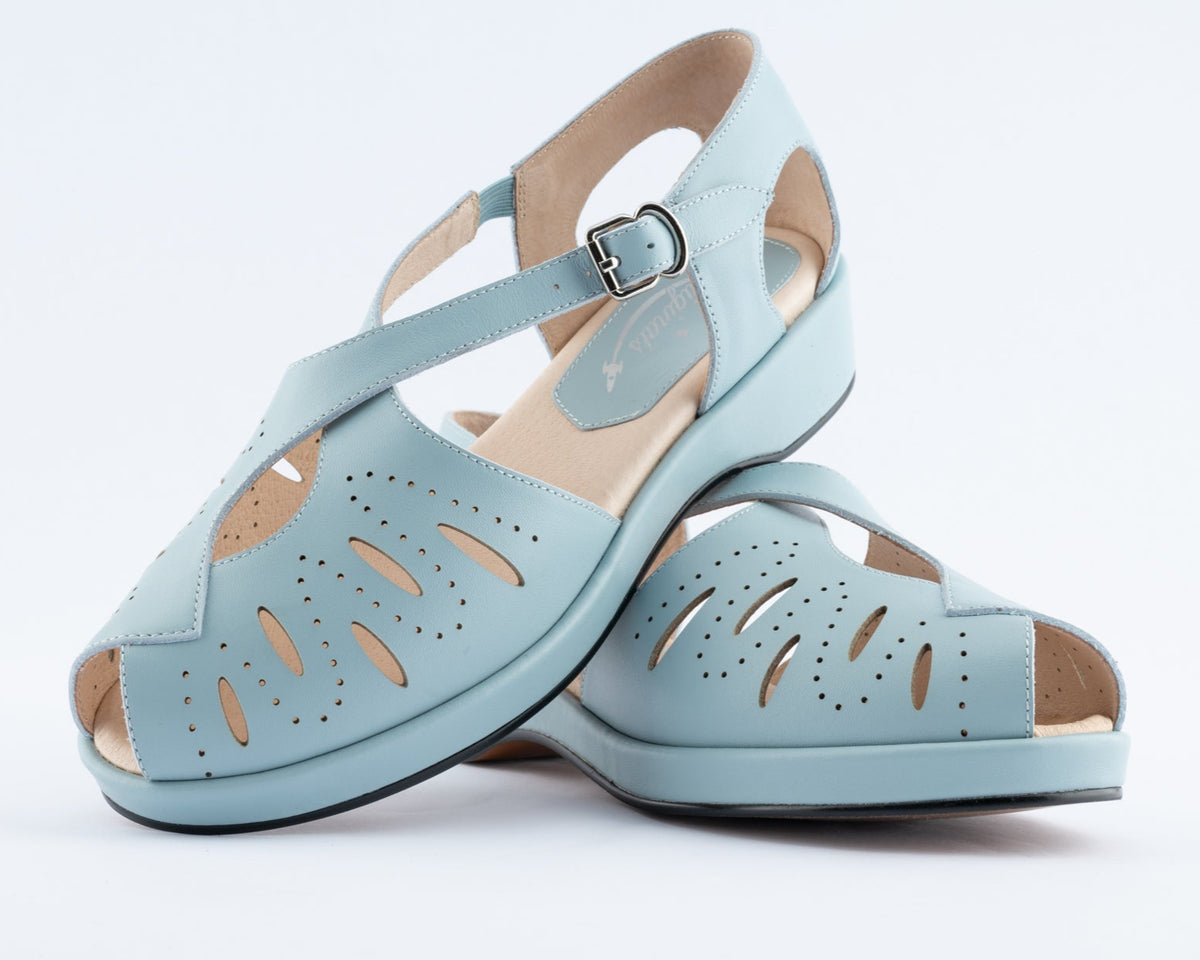 Laverne - Light Blue Leather