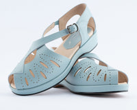 Laverne - Light Blue Leather