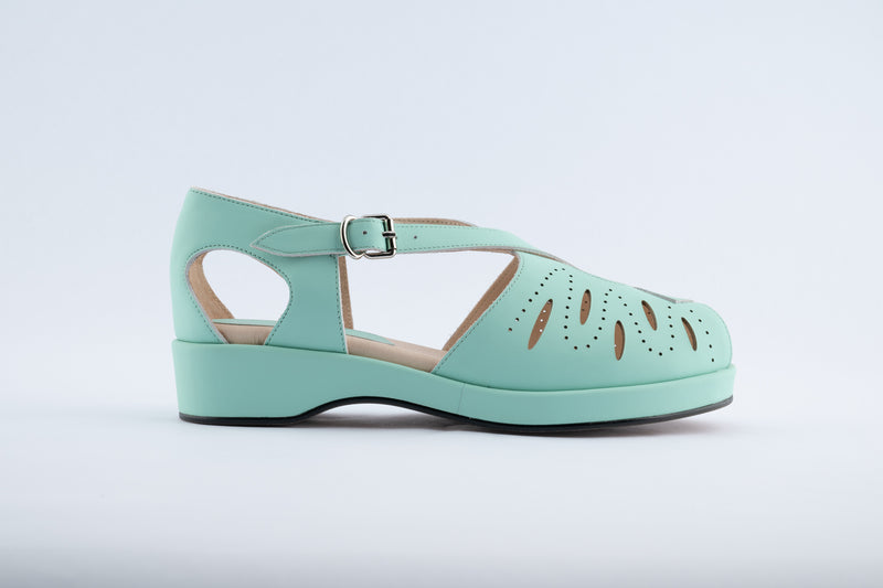 Laverne - Mint Green Leather