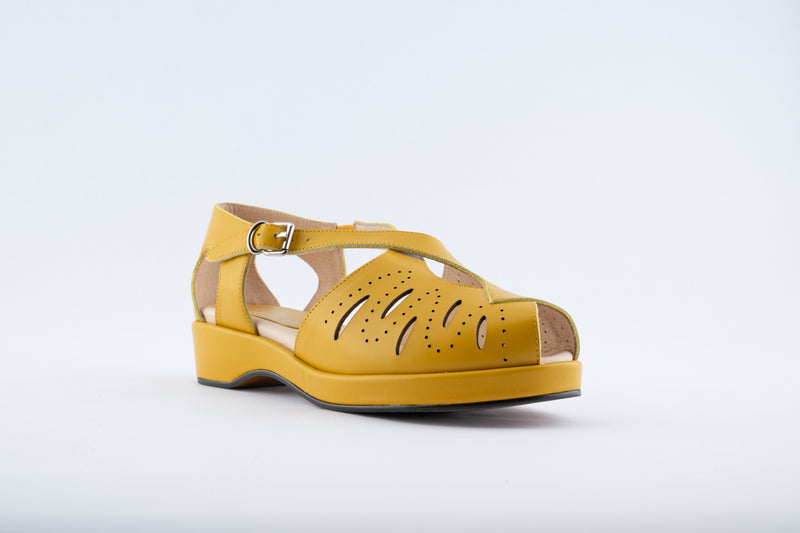 Laverne - Mustard Yellow Leather