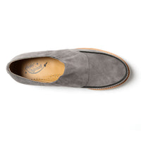 Piped Casual - Grey Suede