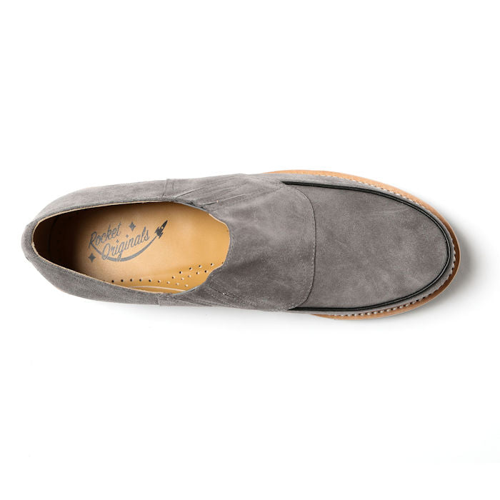 Piped Casual - Grey Suede