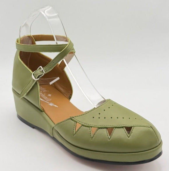 Rosa - Green Leather