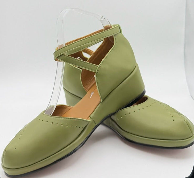 Rosa - Green Leather