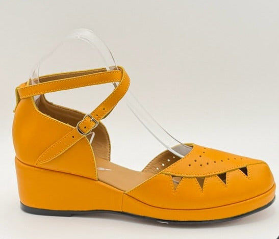 Rosa - Mustard Yellow Leather