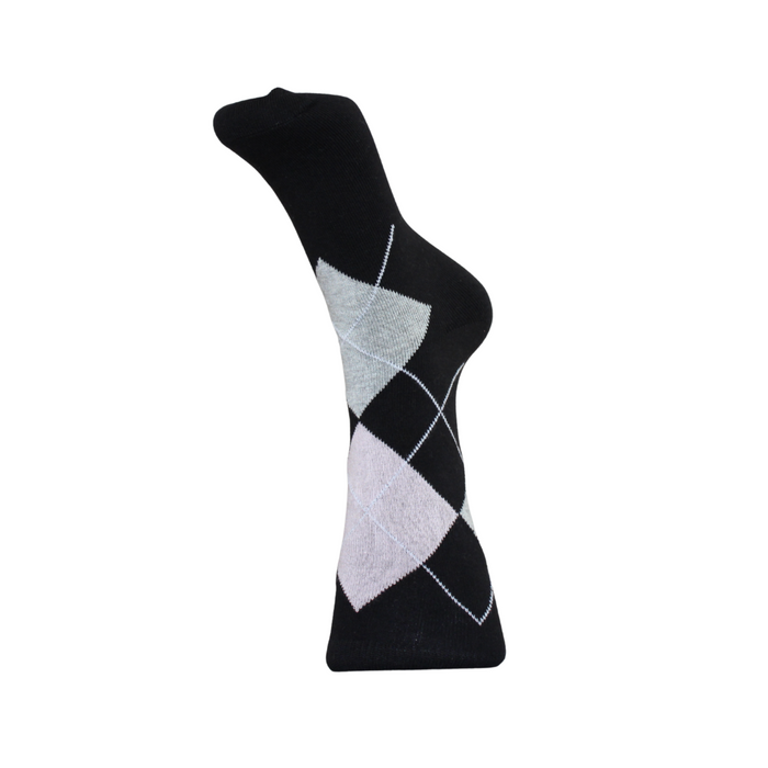 Argyle Socks Black