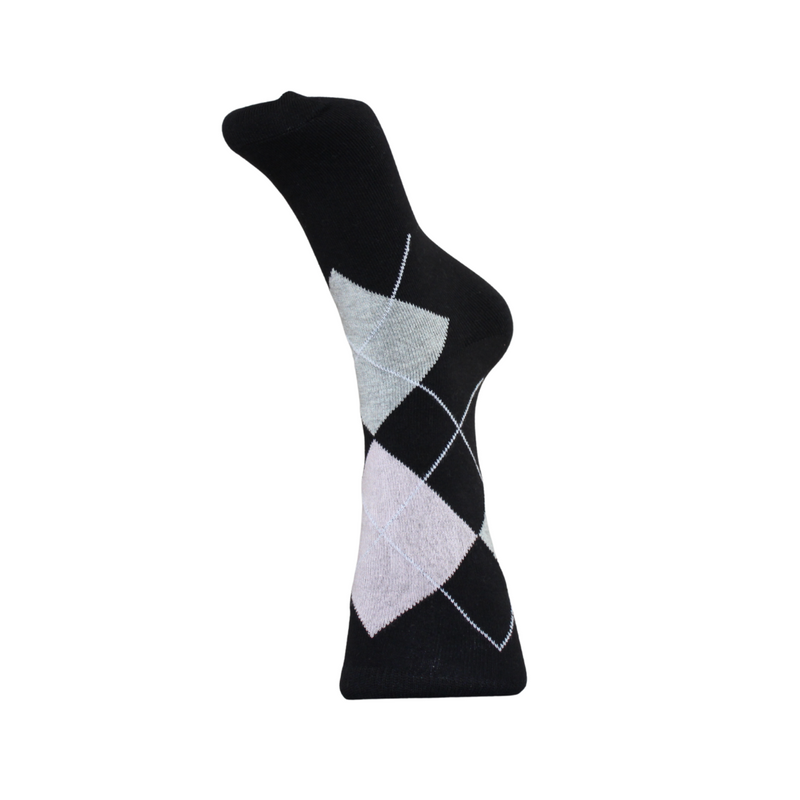Argyle Socks Black