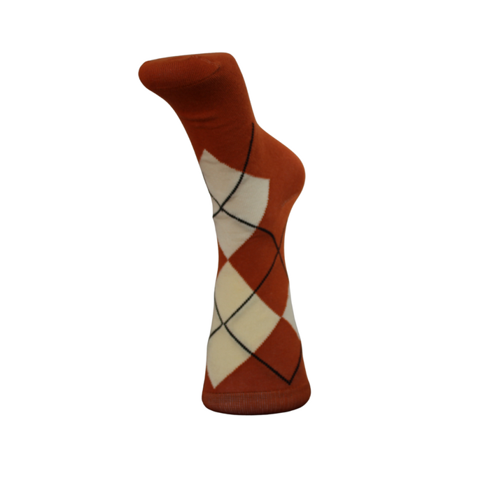Argyle Socks Brown