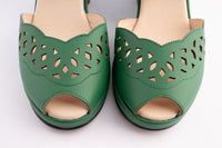 Sophia - Green Leather