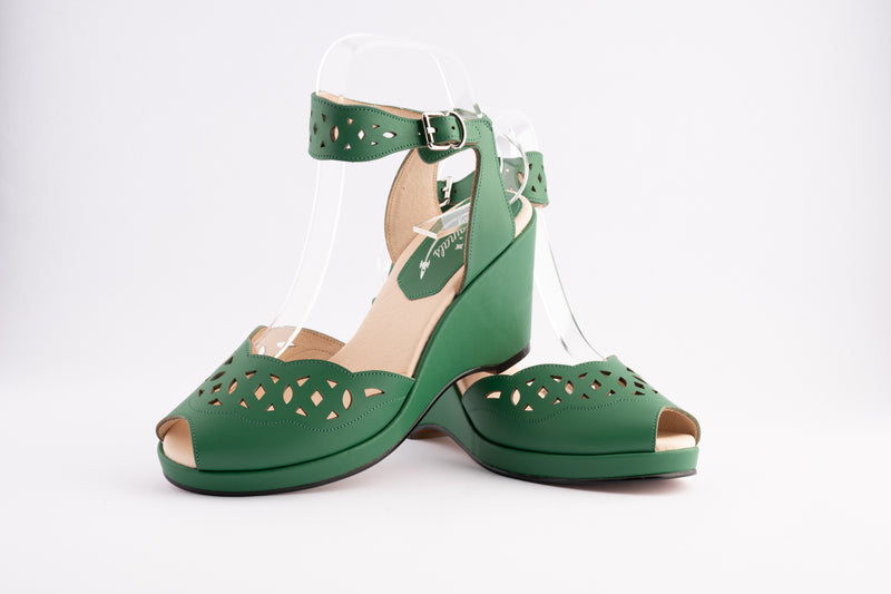 Sophia - Green Leather
