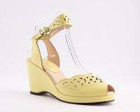 Sophia - Pale Yellow Leather