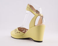 Sophia - Pale Yellow Leather