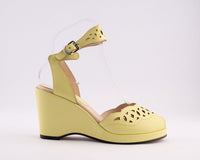Sophia - Pale Yellow Leather