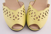 Sophia - Pale Yellow Leather