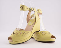 Sophia - Pale Yellow Leather
