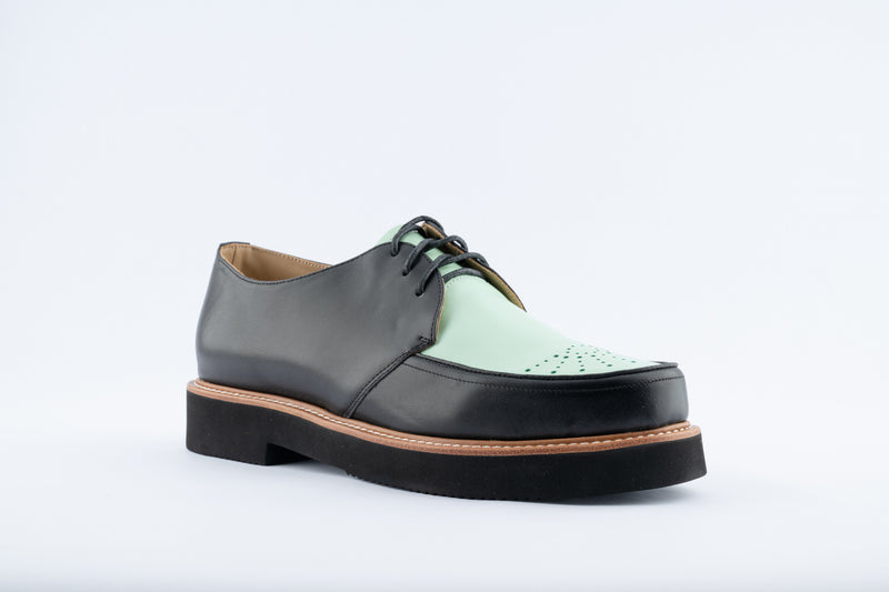 Sunburst Gibson - Mint & Black Leather