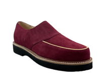 Piped Casual - Burgundy Suede