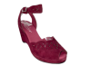 Sophia Style - Burgundy Leather Suede