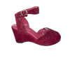 Sophia Style - Burgundy Leather Suede