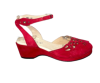 Ida Style - Cerise Red Suede