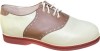 Saddle Shoe - Medium Width - Brown/Cream