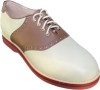 Saddle Shoe - Medium Width - Brown/Cream