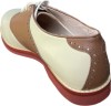 Saddle Shoe - Medium Width - Brown/Cream