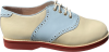 Saddle Shoe - Medium Width - Light Blue/Cream