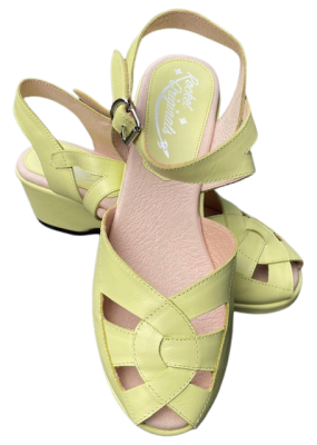 Edith Style - Pale Yellow Leather